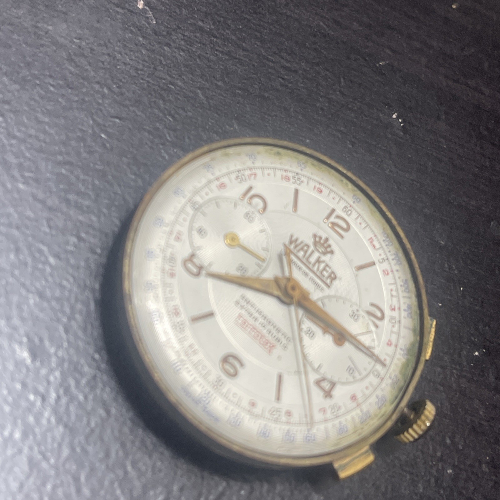 Vintage Chronograph walker ferrotex Movement & Dial Nobiles Swiss M