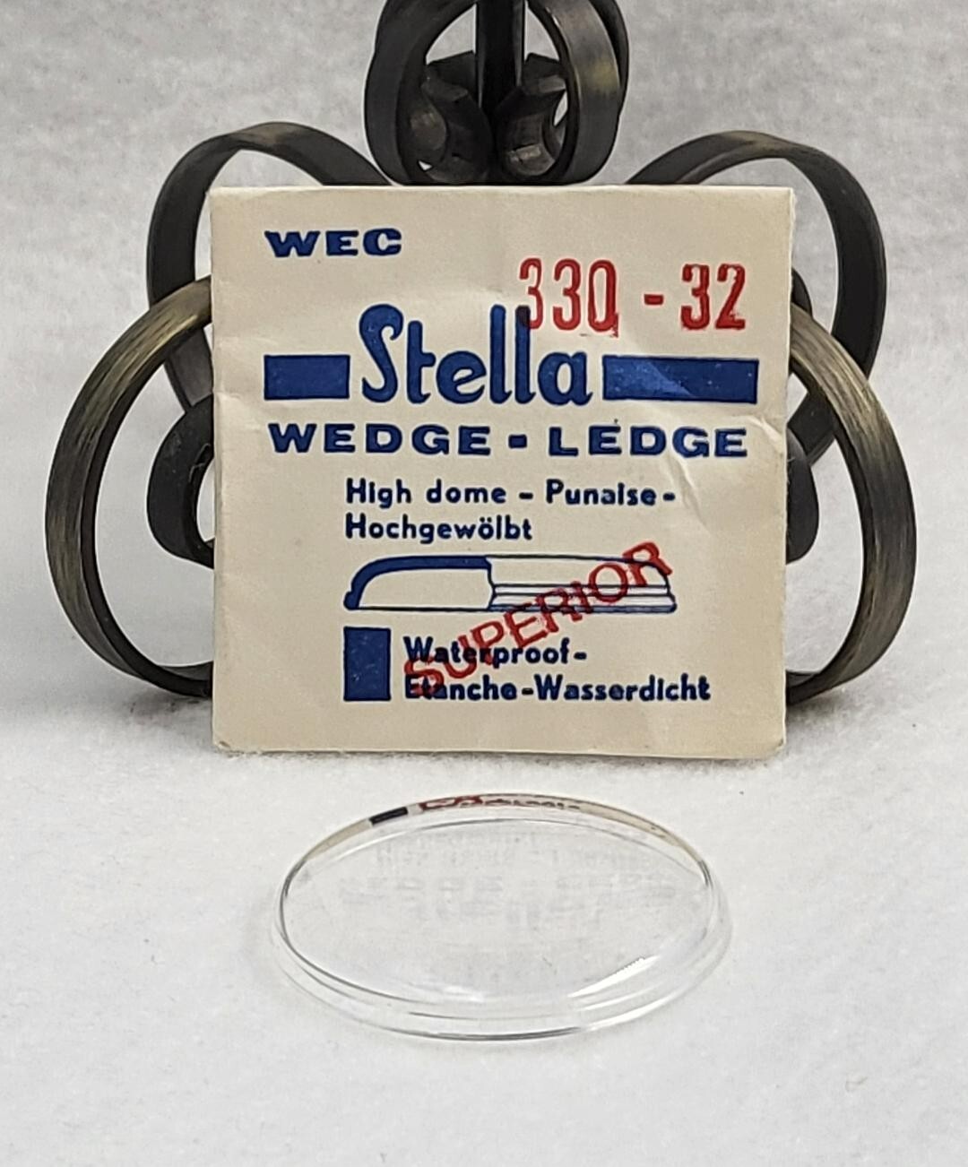 VTG Stella Wedge Ledge High Dome Watch Crystal WEC 330-32