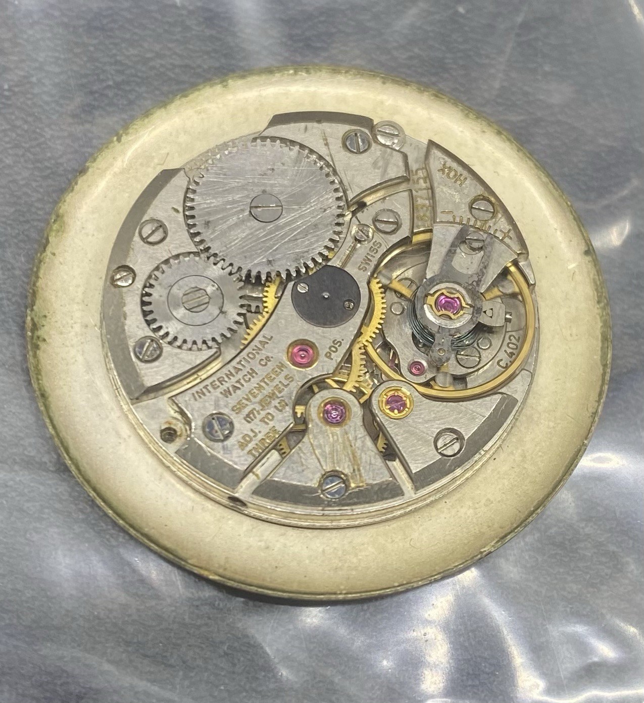 International Watch Co IWC Cal. 402 17J Swiss Watch Movement