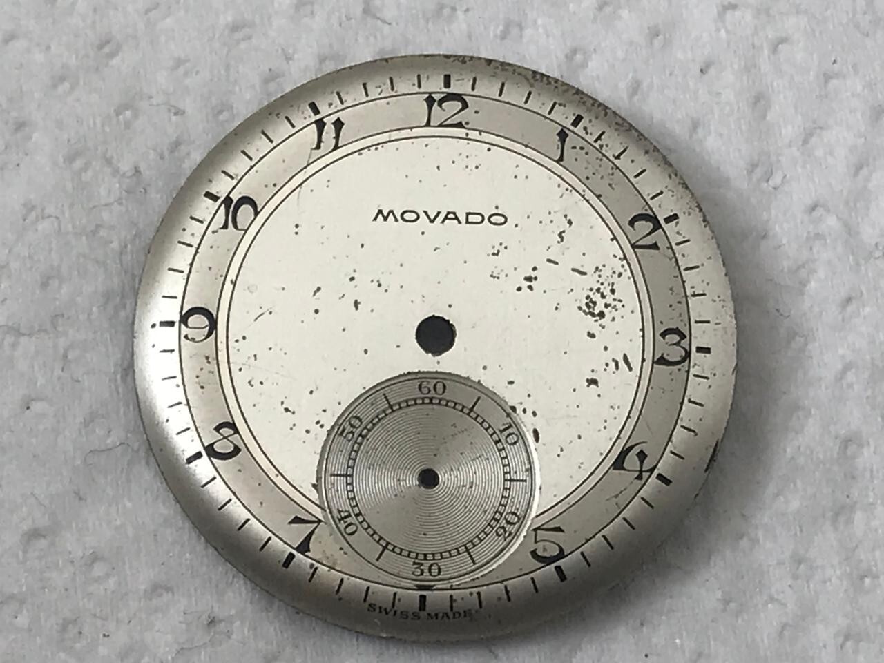 Original Vintage Movado Cal. 75-150MN-470 Dial