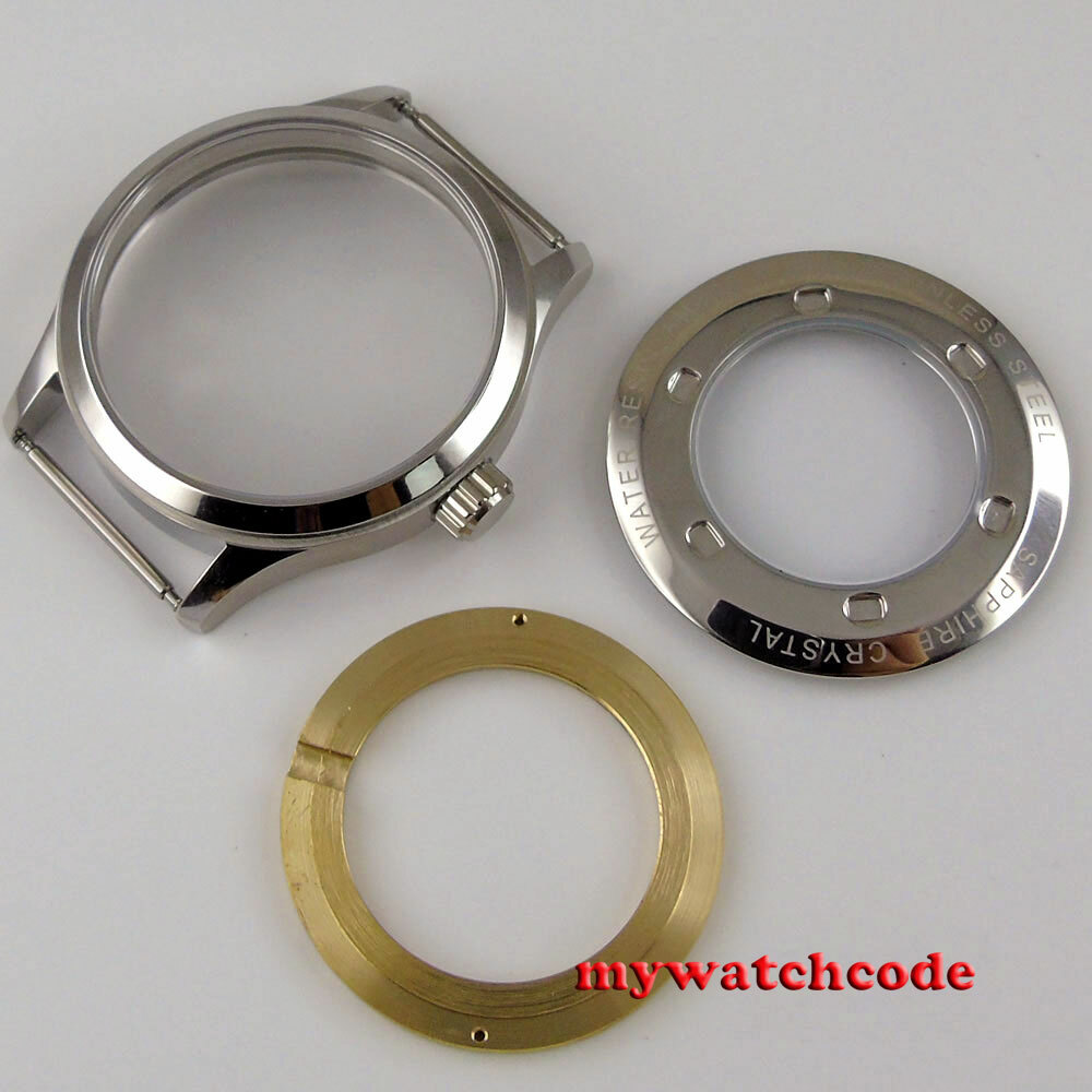 42mm 316L solid steel Watch Case fit Miyota 8215 2813 NH35 NH36 (case+dial+hand)