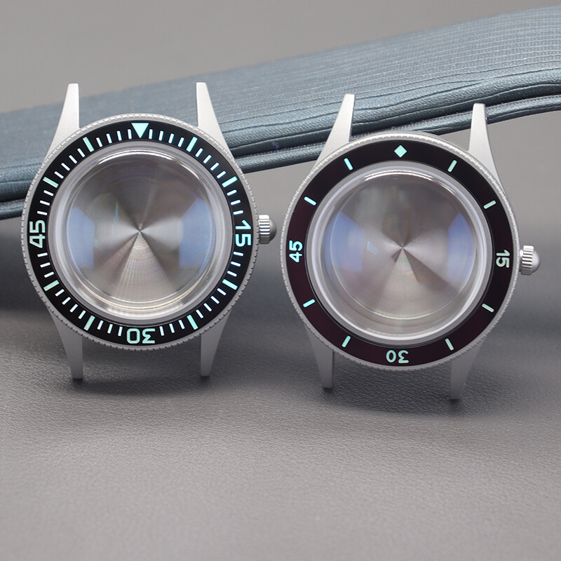 40mm Retro modified Seiko watch case AR Sapphire glass For Seiko nh35 36movement