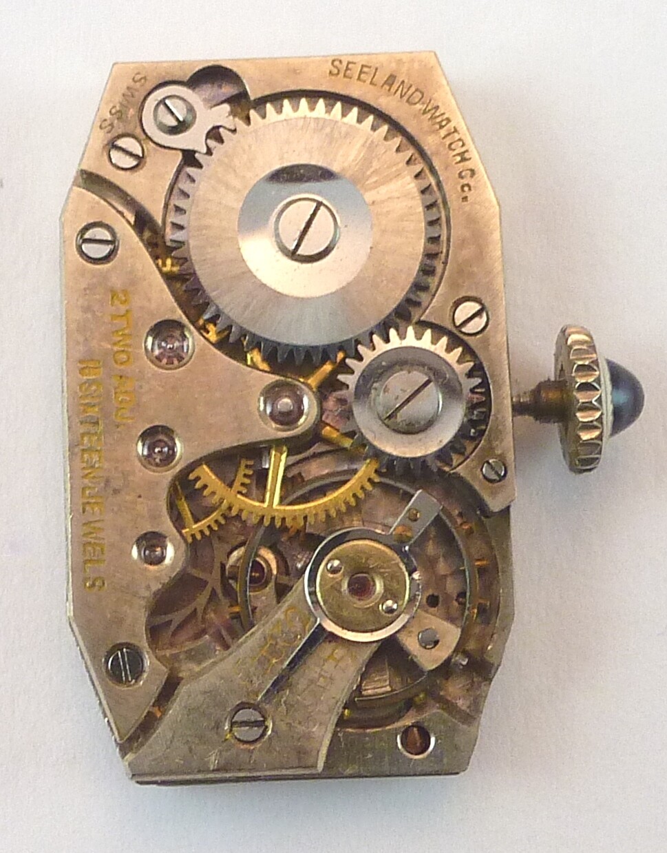 Vintage Seeland Watch Co LDS Mechanical Wristwatch Movement Parts Rep G2U