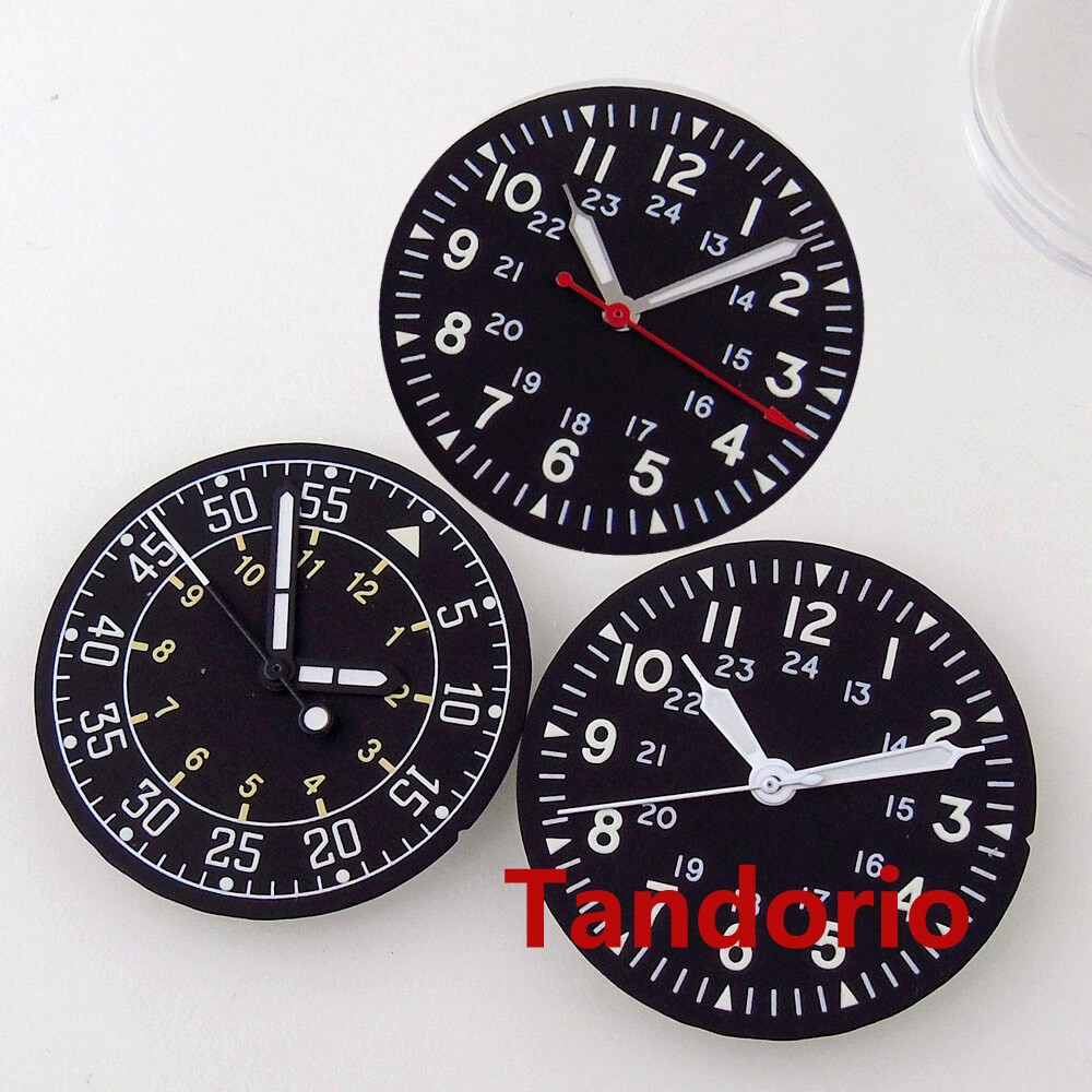 29mm Luminous Watch Dial Hand Fit NH35A NH36A ETA 2824 2836 Auto Movement Lume