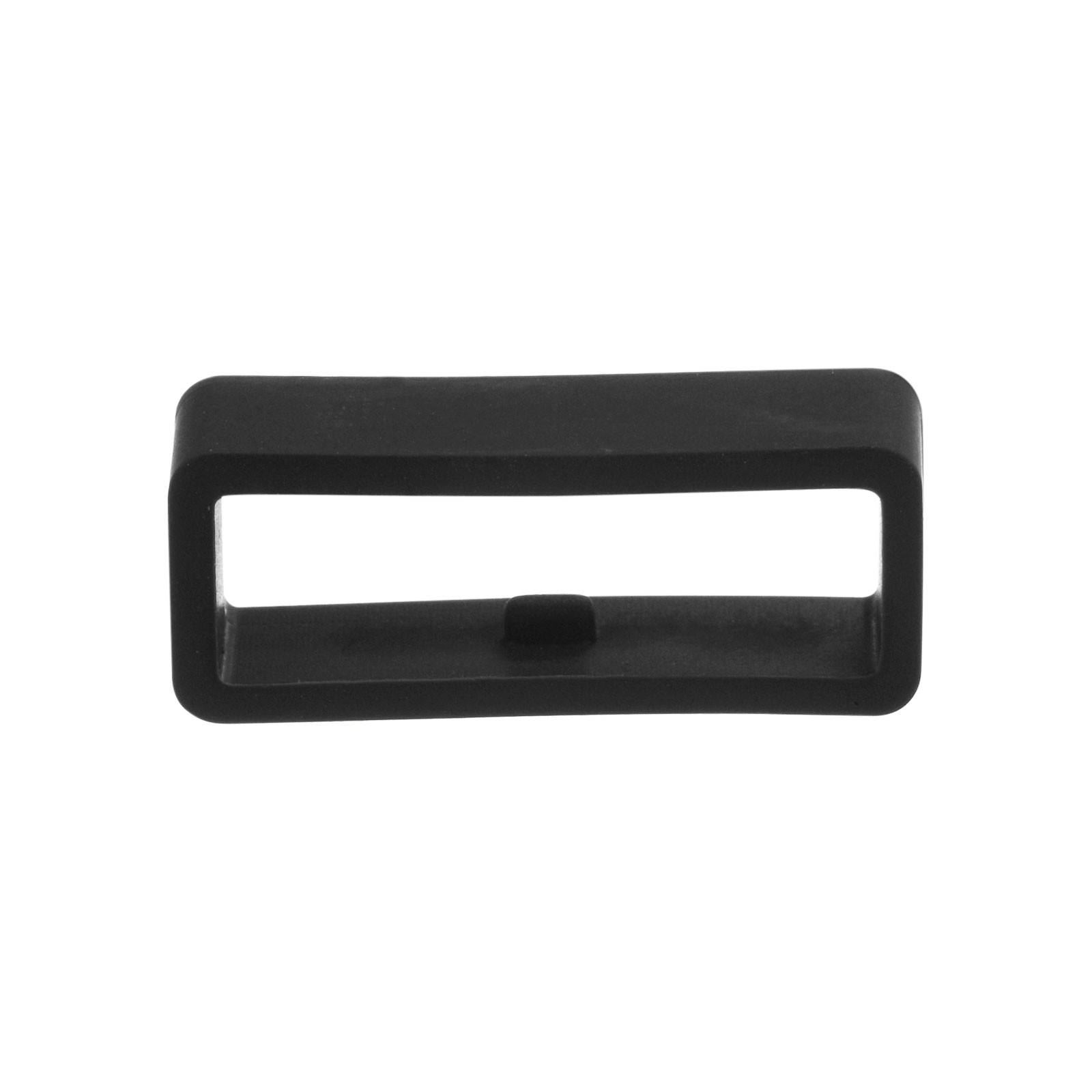 6pcs Watch Strap Loop Fastener Rings 22mm Rubber Watch Holder Keeper Black