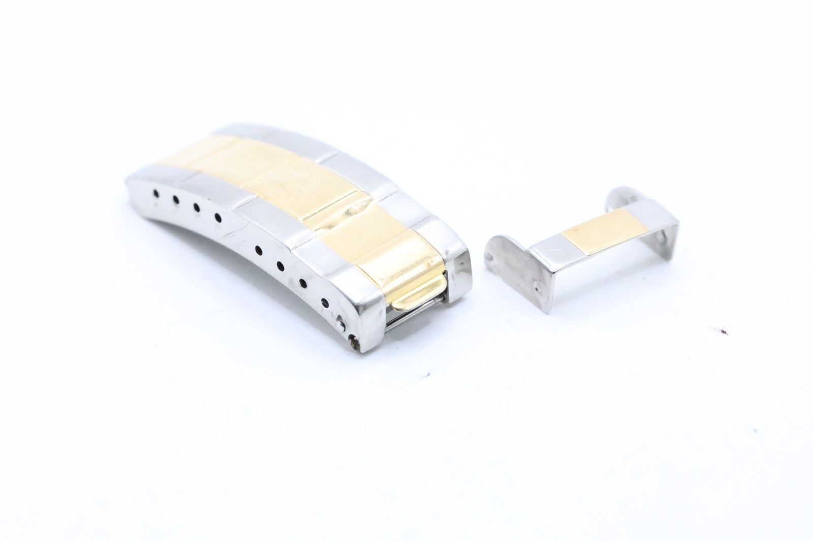 Rolex 93253 Clasp For Oyster Yellow Gold & Stainless Steel Band Needs Repair#804