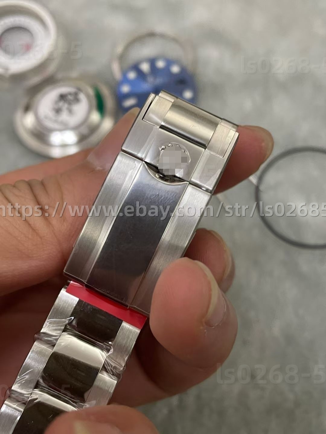 DIY SET for 3135 40MM Watch case + dial + hands + Strap sapphire