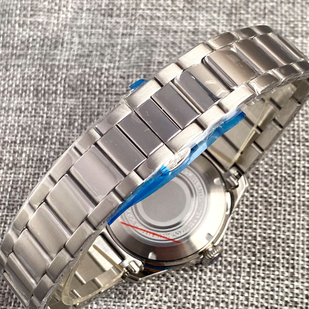 20ATM 40mm Bow Sapphire Glass Watch Case + Bracelet Fit NH34A NH35A NH36A 2824