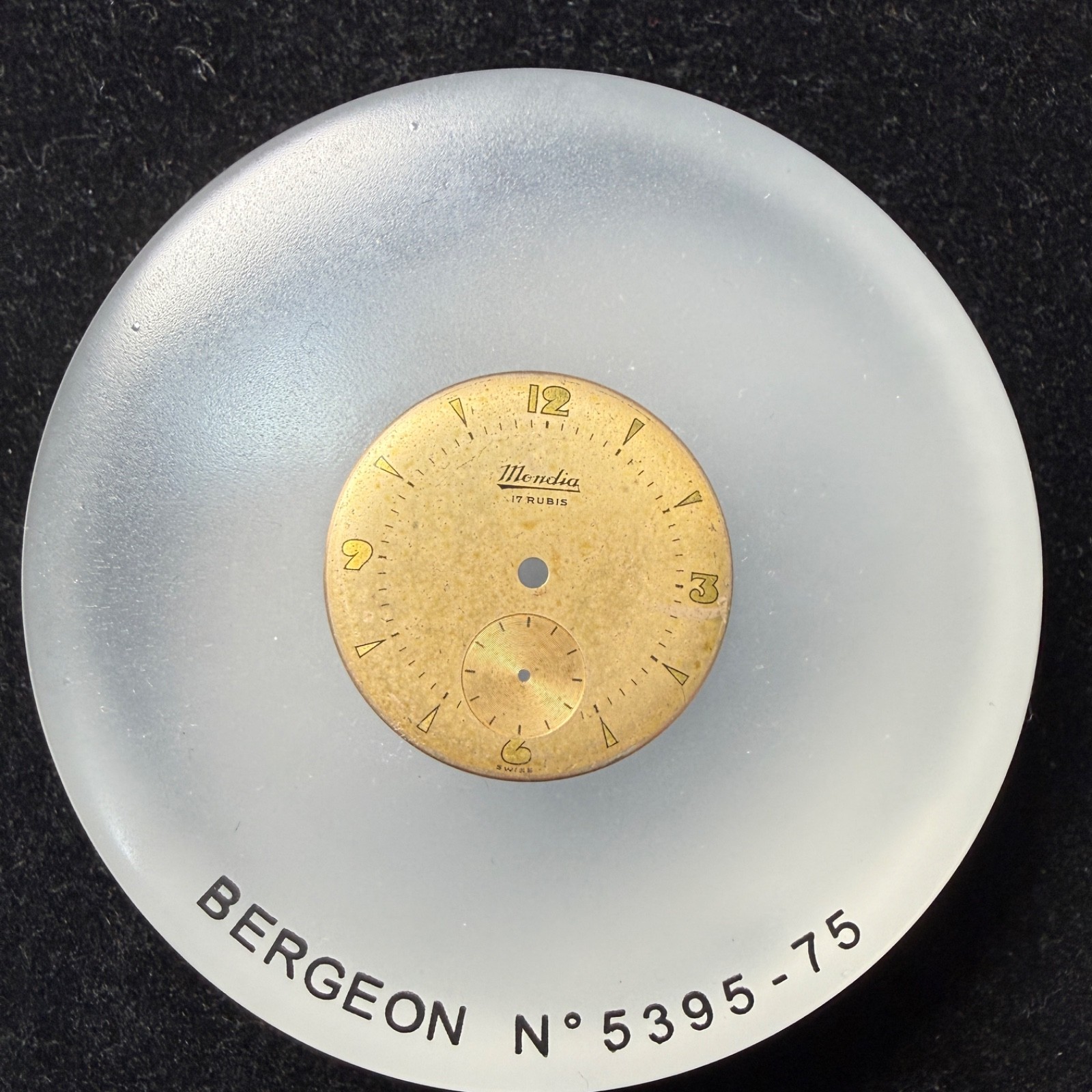Mondia Clock Dial 28 Mm Small Seconds