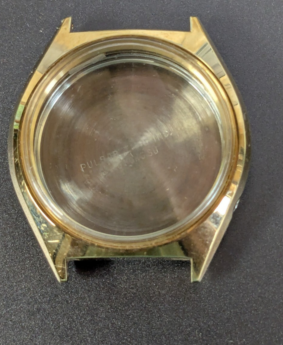 Pulsar Mens Watch Case, Crystal, Case Back – Gold Tone Y512-8059