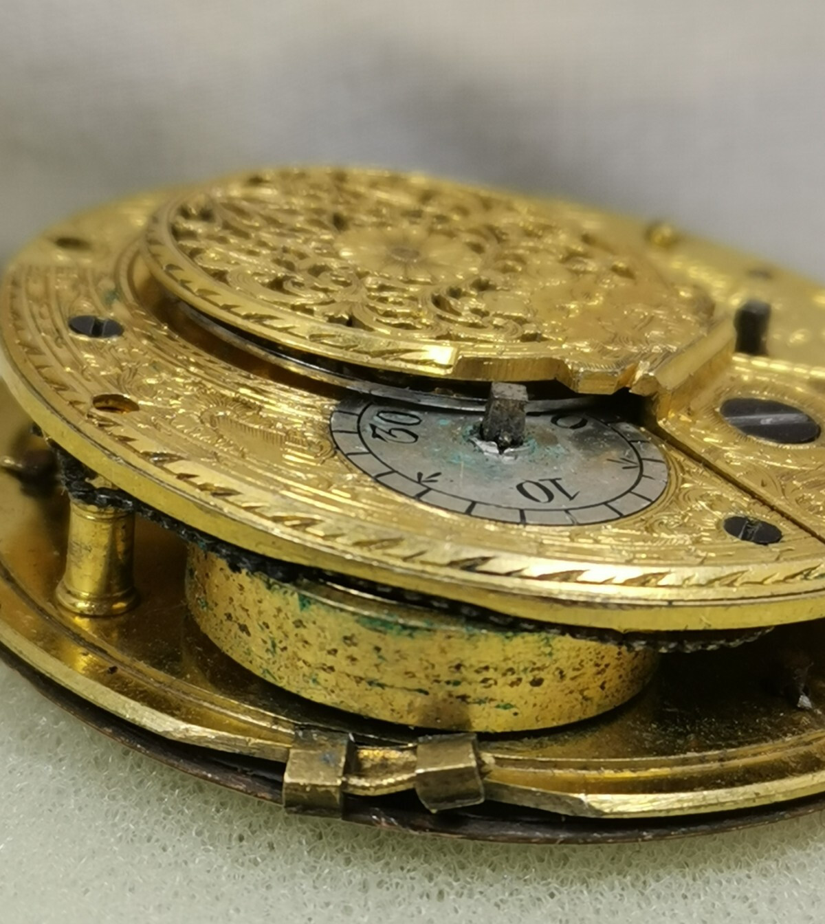 A. Bernaschina Verge Fusee Pocket Watch Movement Repair/Parts