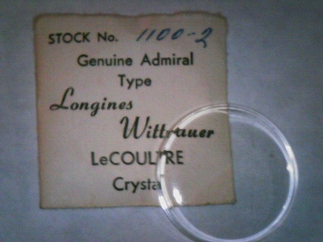 Genuine Admiral Type Crystal For Longines Wittnauer LeCoultre -Select Size Style