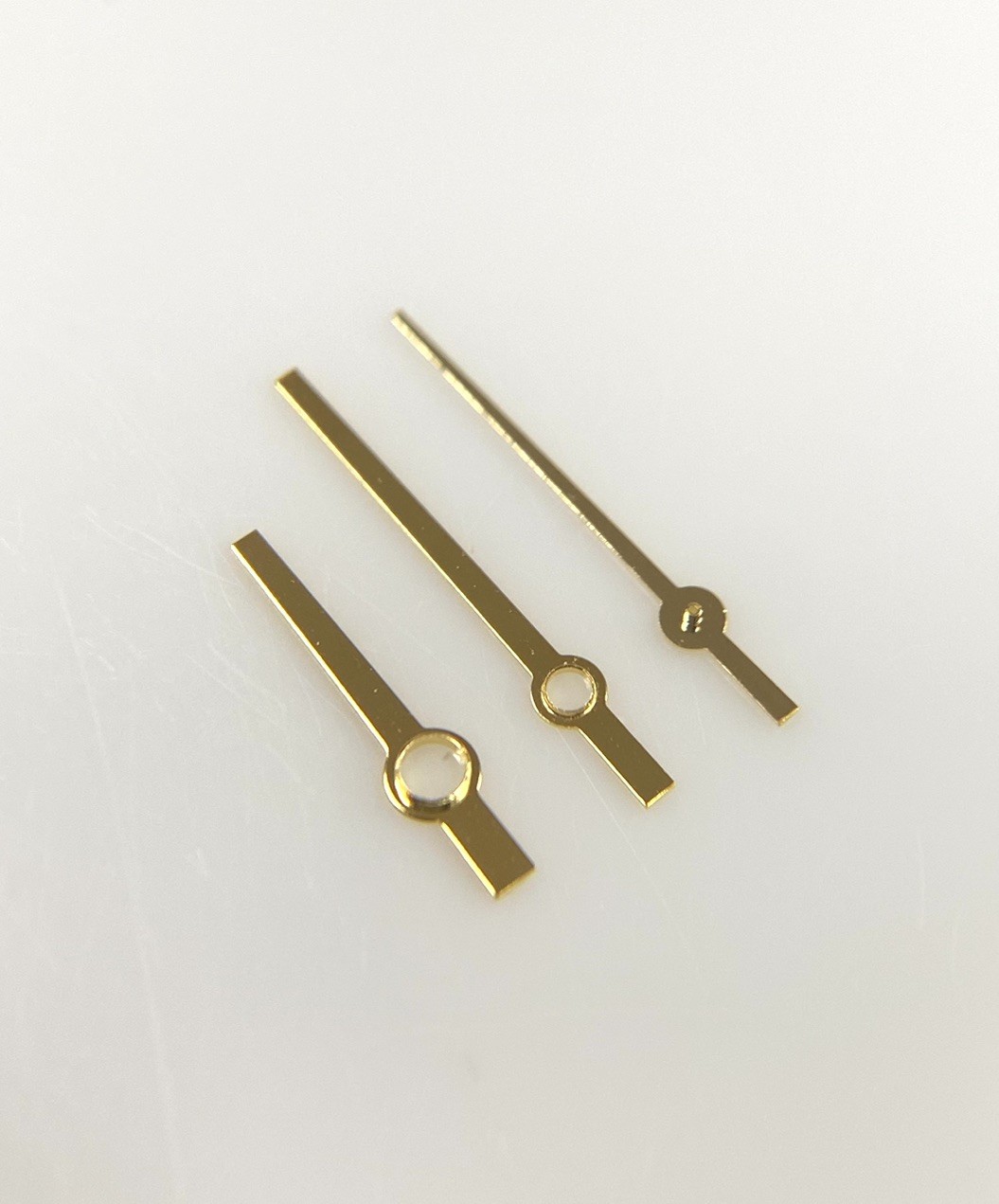 GOLD COLOR NO LUME WATCH HANDS FOR MIDSIZE ROLEX CALIBER 2230/2235