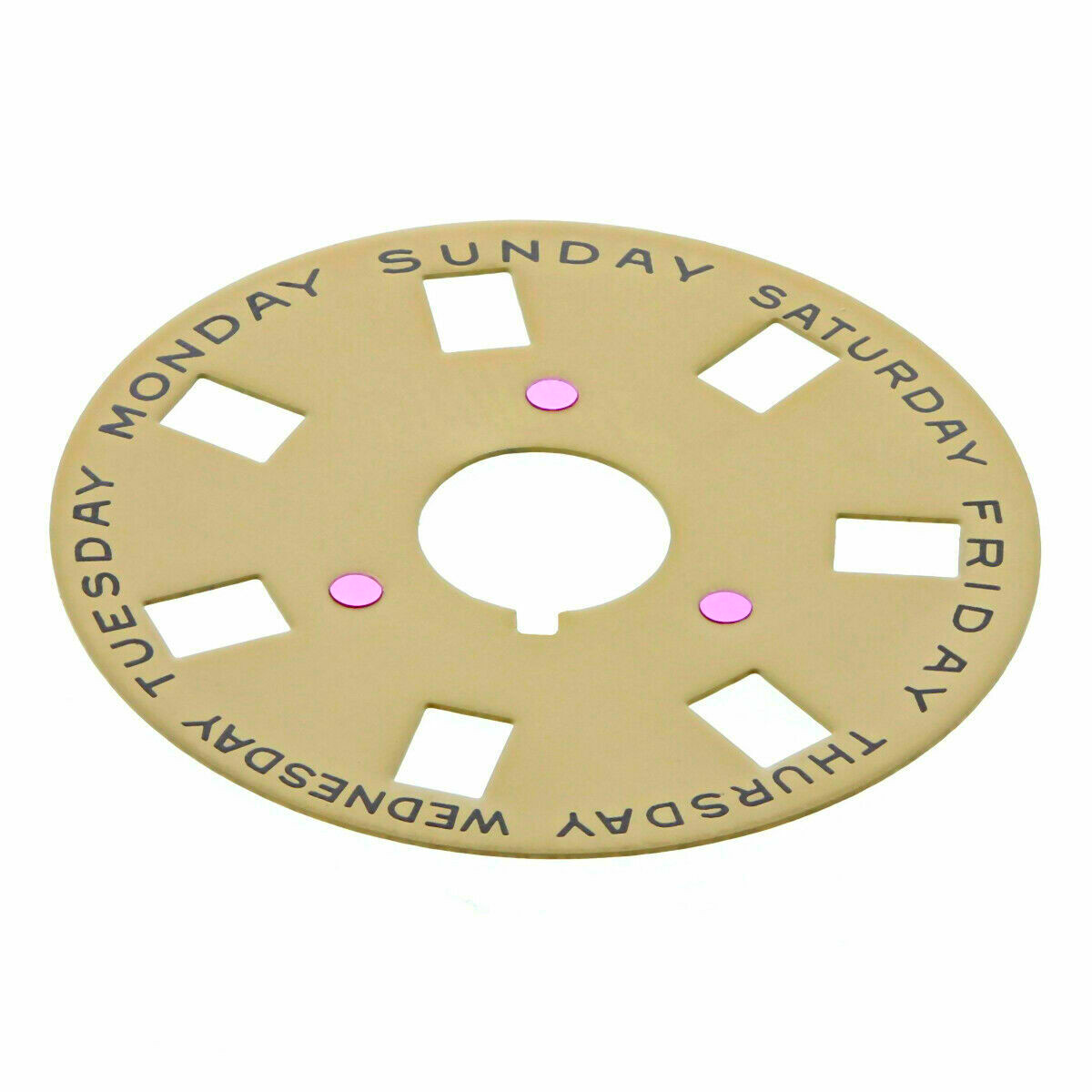 Mon, Tuesday, ETC Day Disc For Rolex President 1030-1556-1565 Movement Champagne
