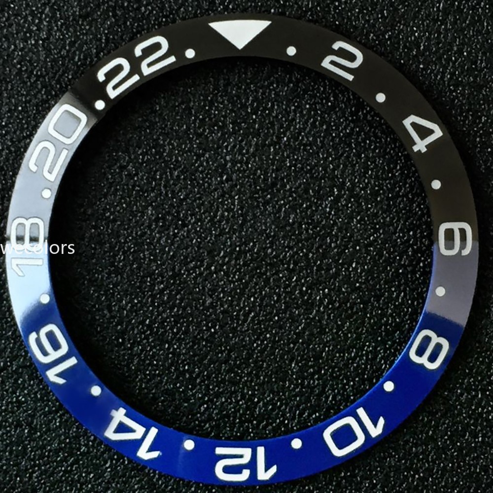 Sloped Blue Ceramic Watch Bezel Insert for GMT Submariner Daytona SRPD SKX007