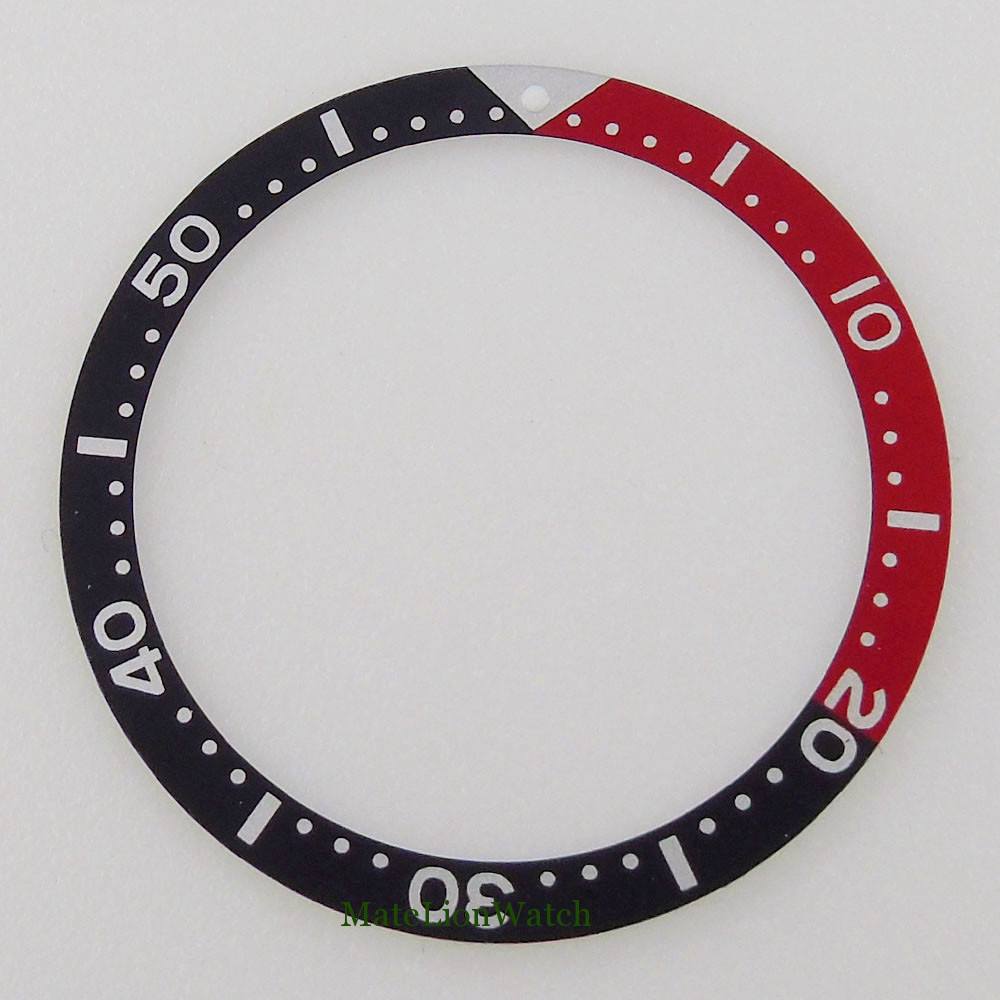 Flat Bezel Insert Aluminum Watch Ring 39mm*32mm Fit 45mm NH35 Model Watch Case