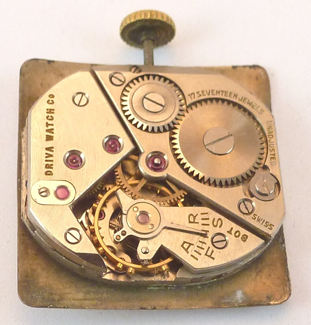 Vintage Driva Watch Co.Mechanical Wristwatch Movement – Parts / Repair