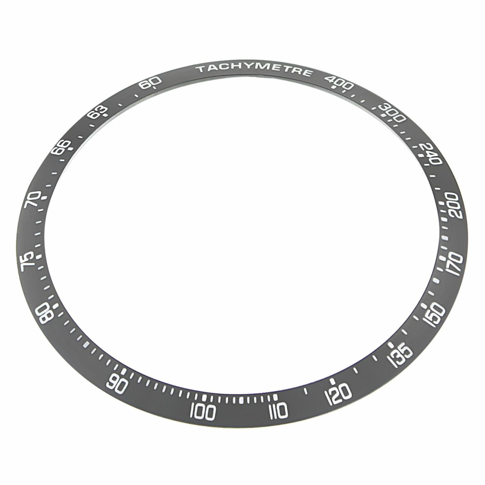 Gray Replacement Bezel Insert 40.90mm x 35.30mm For Tag Heuer Carrera 16