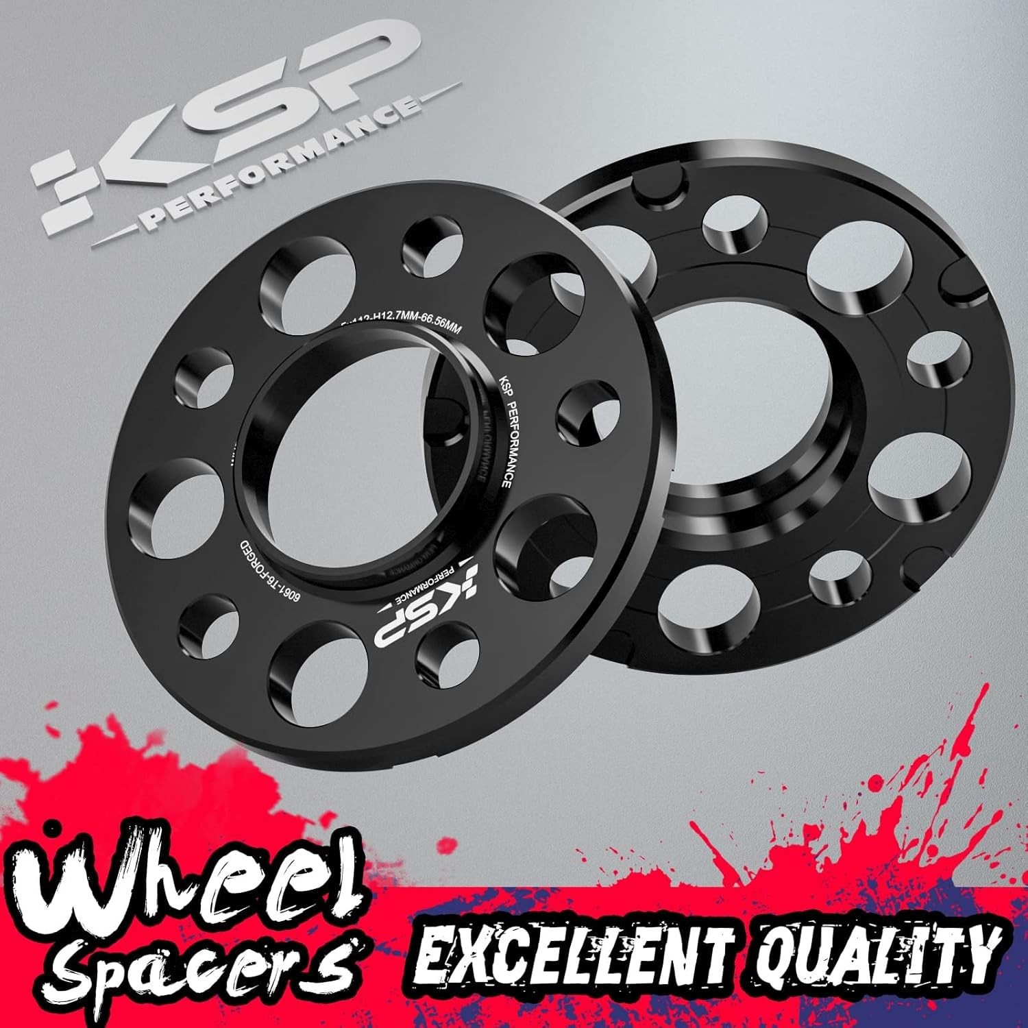 KSP 5×112 Wheel Spacers 12mm Hubcentric Mercedes W204 W208 W209 W216 AMG 2PC