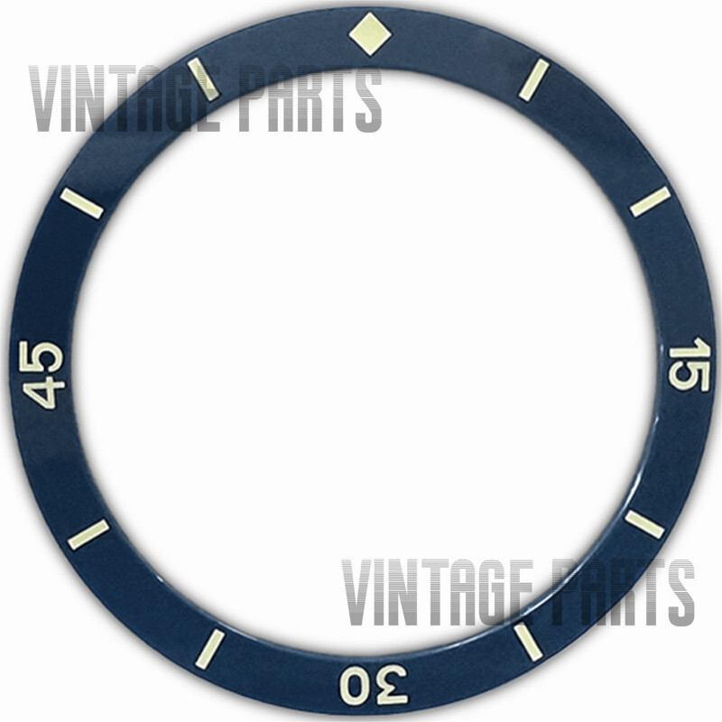 38MM Green Luminous Sapphire Blue Ceramic Flat Bezel Insert Fit For SKX007
