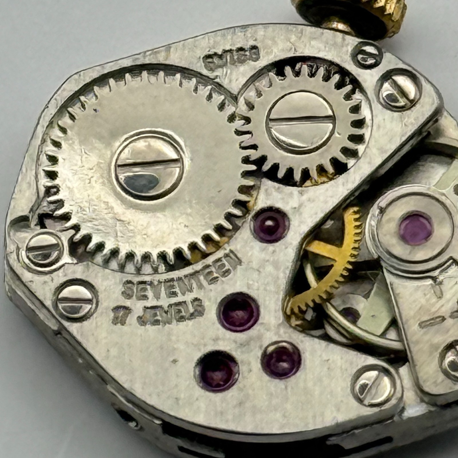 FHF 60 Watch Movement Regency 17 Jewels Swiss Manual Wind Parts Repair 15.3mm
