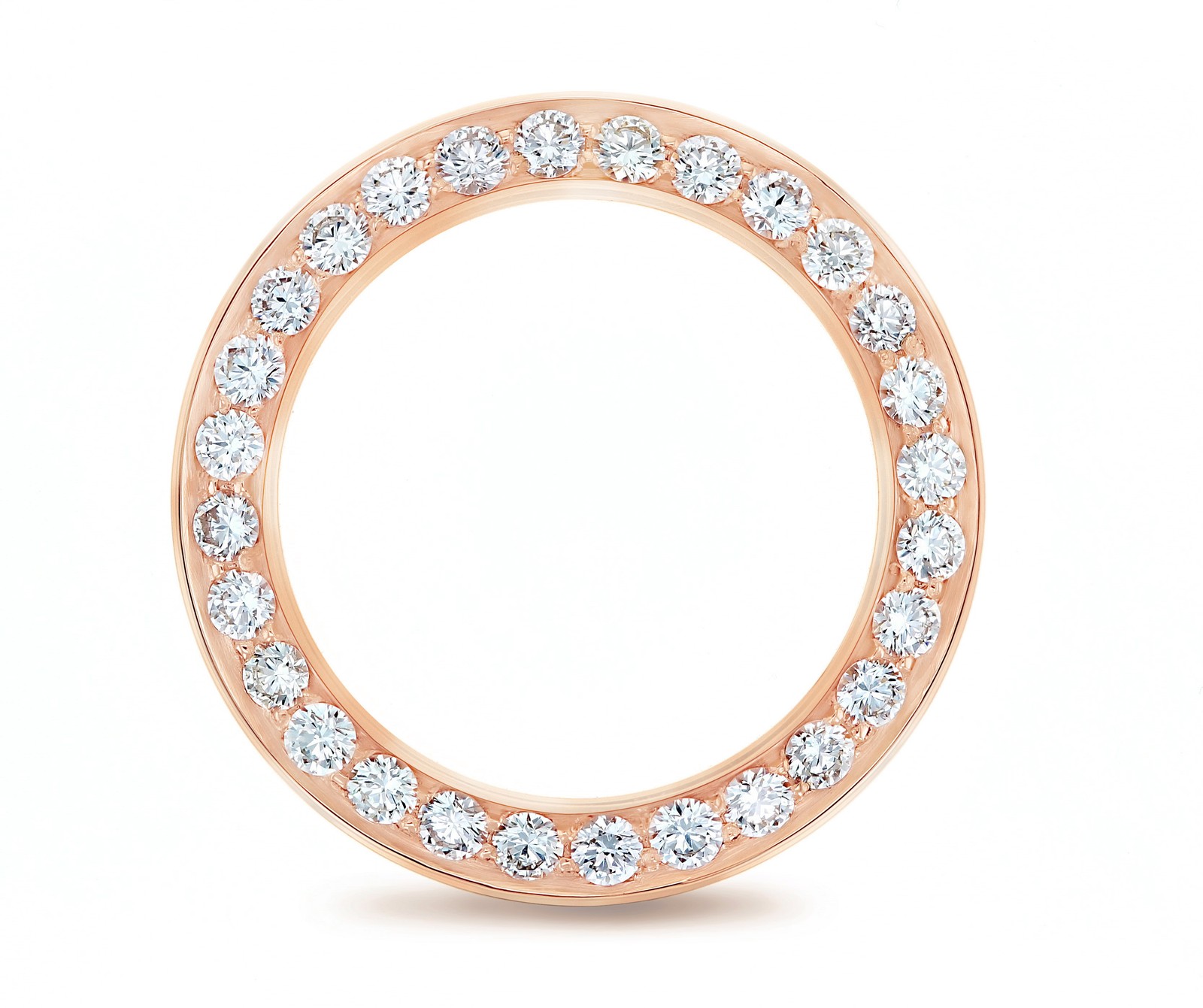 NATURAL DIAMOND BEZEL FOR ROLEX PRESIDENT & DATEJUST 26MM WATCH 2CT ROSE GOLD