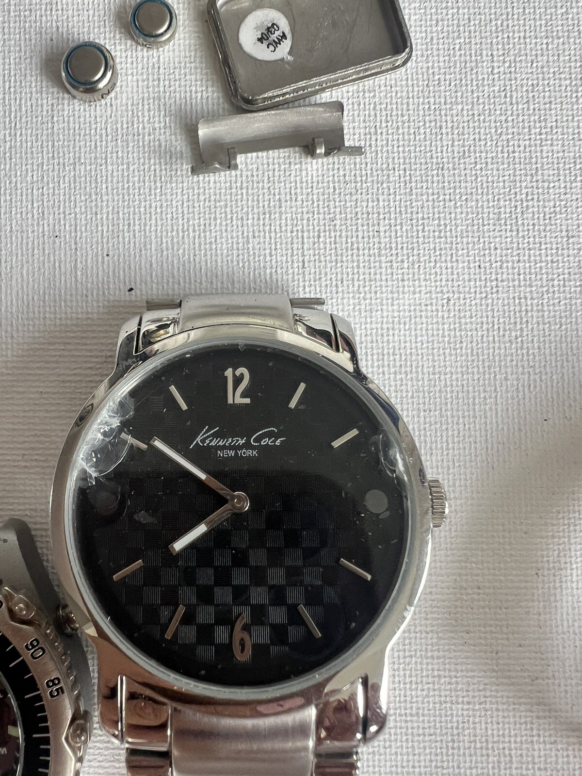 lot of watch parts six watches and four bands various brands