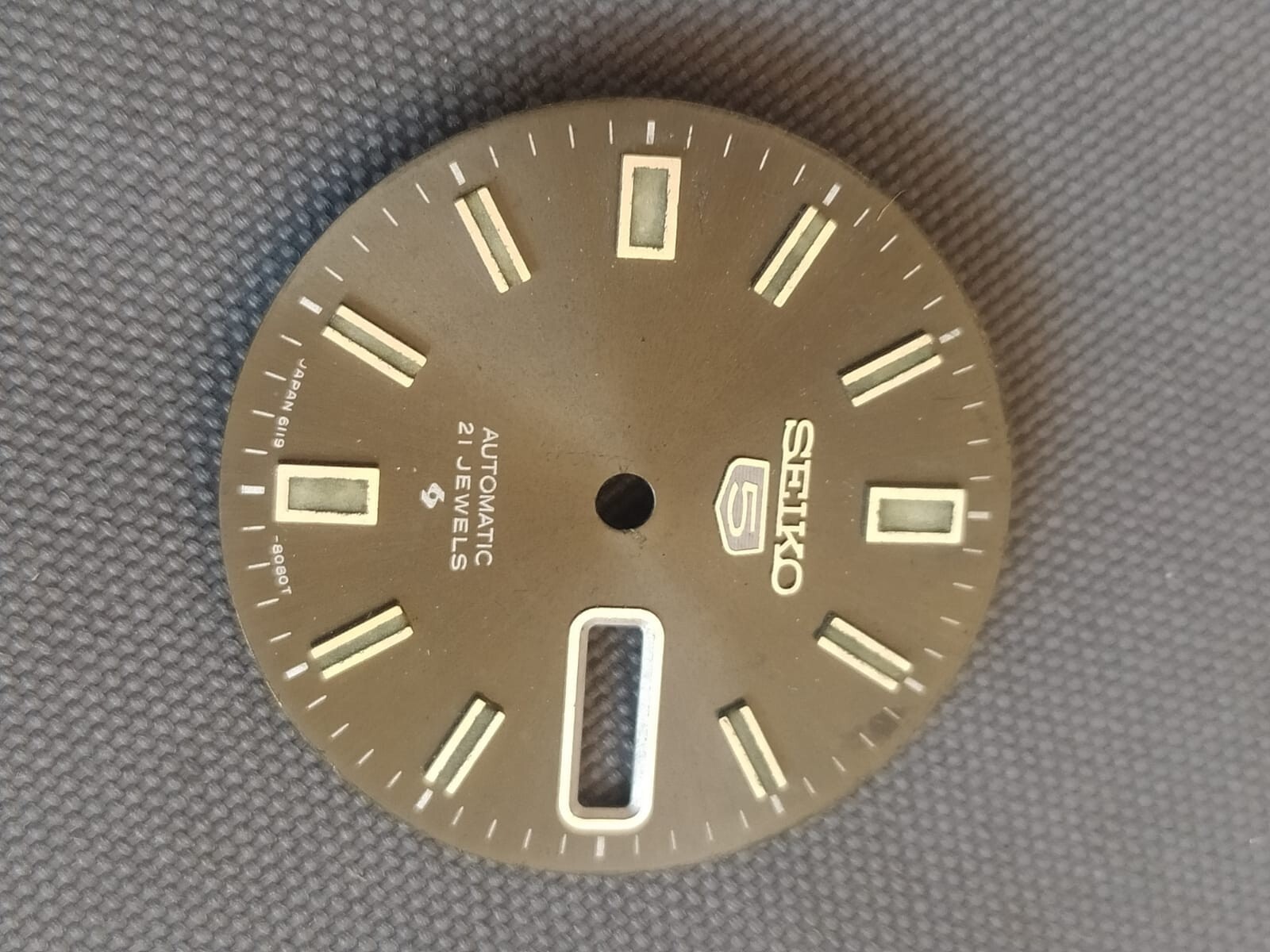 Original SEIKO 5 AUTOMATIC 6119-8080 BLACK DIAL Part Used