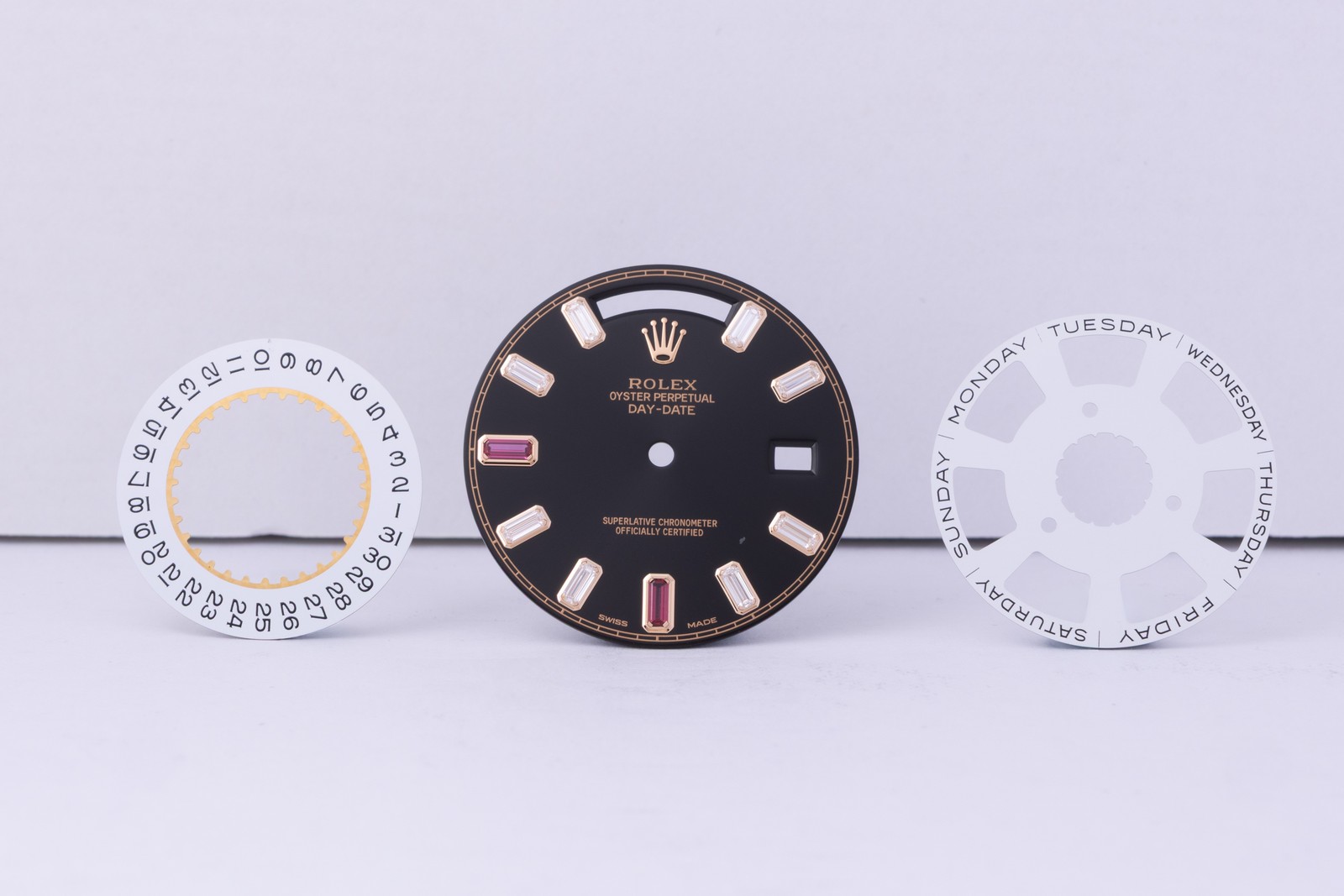 Rolex Day-Date II 41mm Black Ruby Diamond dial for model 218235 FCD30547