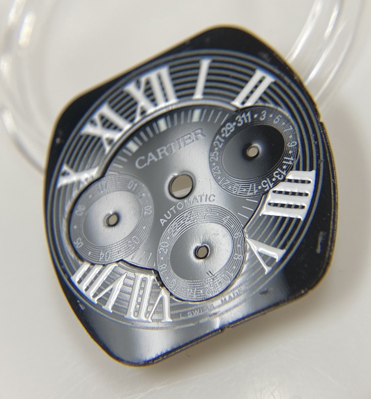 Original Cartier Roadster Chronograph 2618 Cal. 8510 Black/White Roman Dial