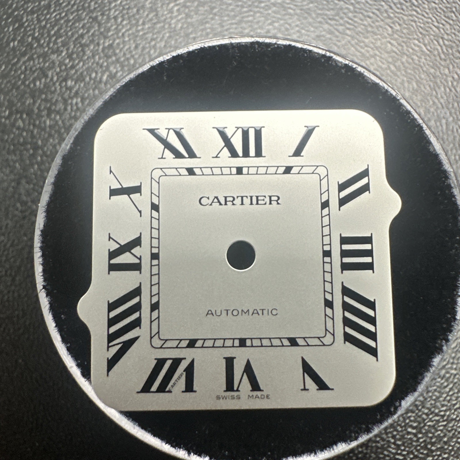 Cartier Santos White Roman Dial ~22.56mm Genuine Watch Dial Pre-Owned