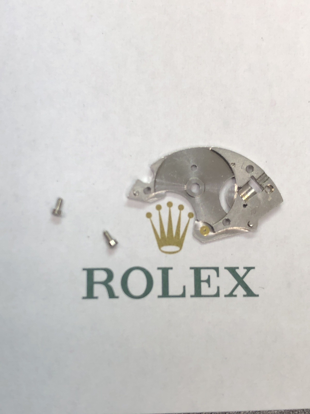 GENUINE Authentic rolex 1600 1801 barrel bridge with screws click and spring