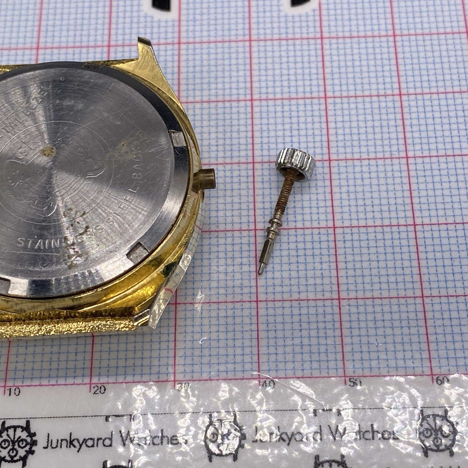 Vintage Rouan Watch Repair Parts Spares One Jewel Hong Kong Mechanical