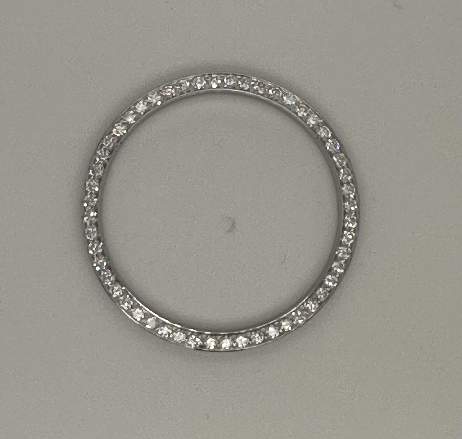 Custom Diamond Bezel 1.05 CT’. Set in Stainless Steel For Rolex Men’s 36MM Date