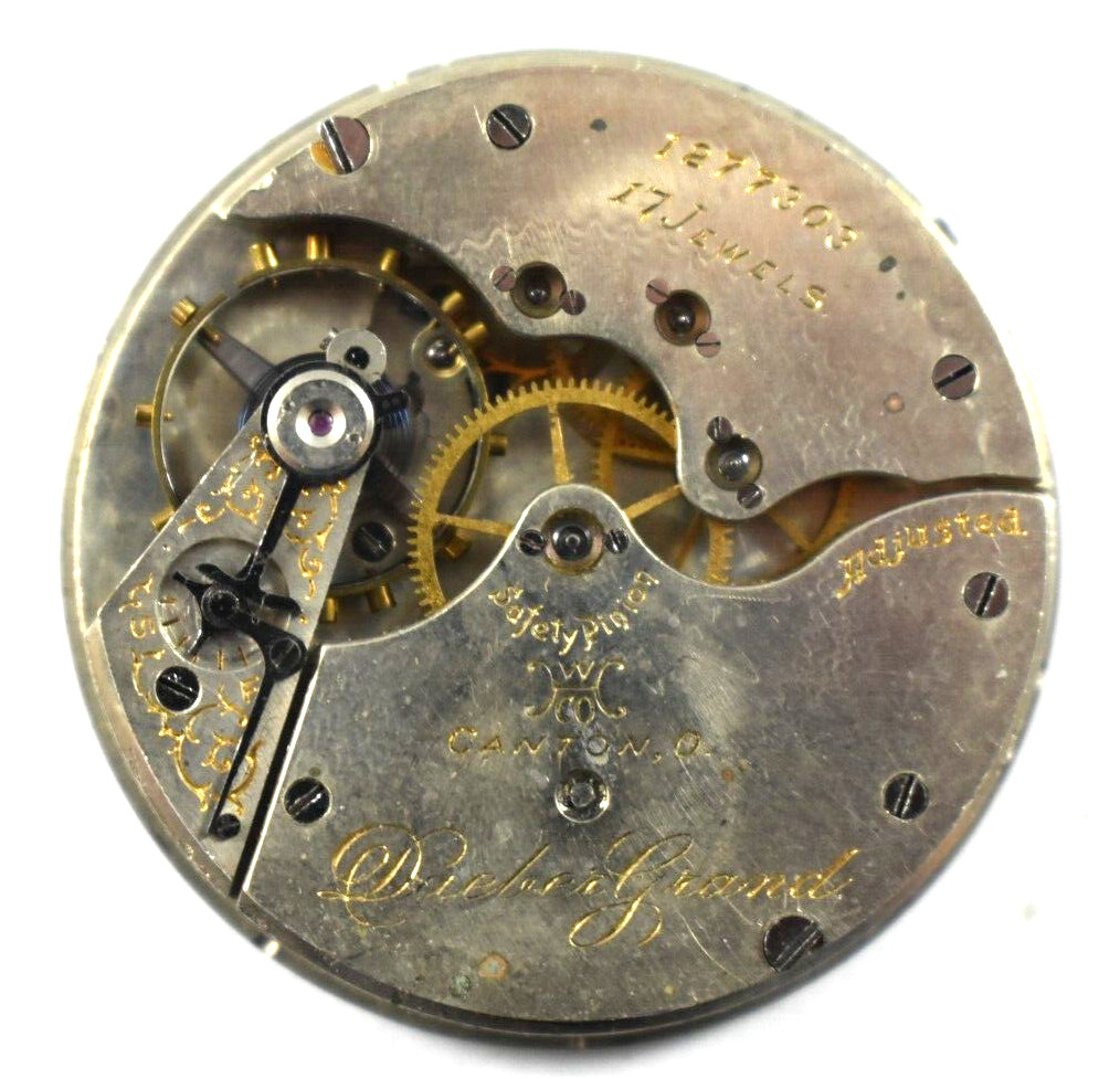 Vintage Hampden Dueber Grade 12s 17J Hunting Pocket Watch Movement lot.ff
