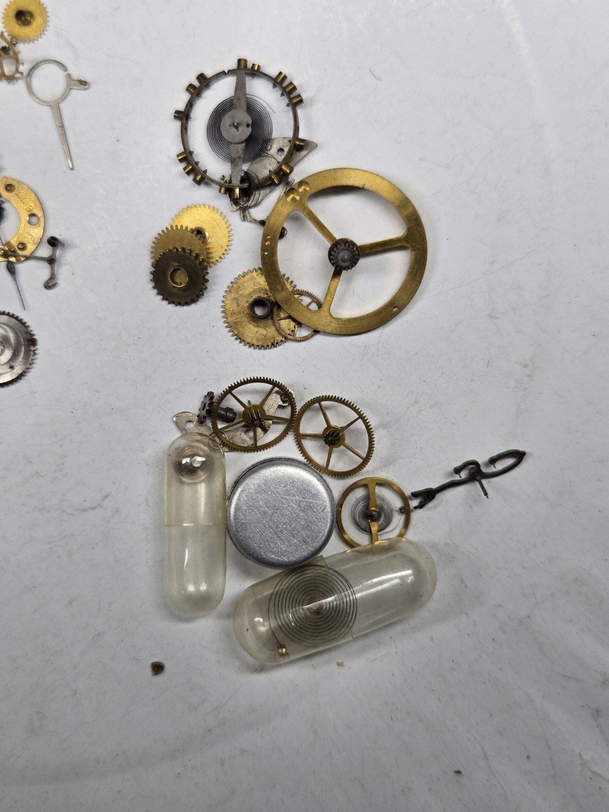mens watch parts lot watchmaker pocket elgin 555 pilgram waltham bench sweeps
