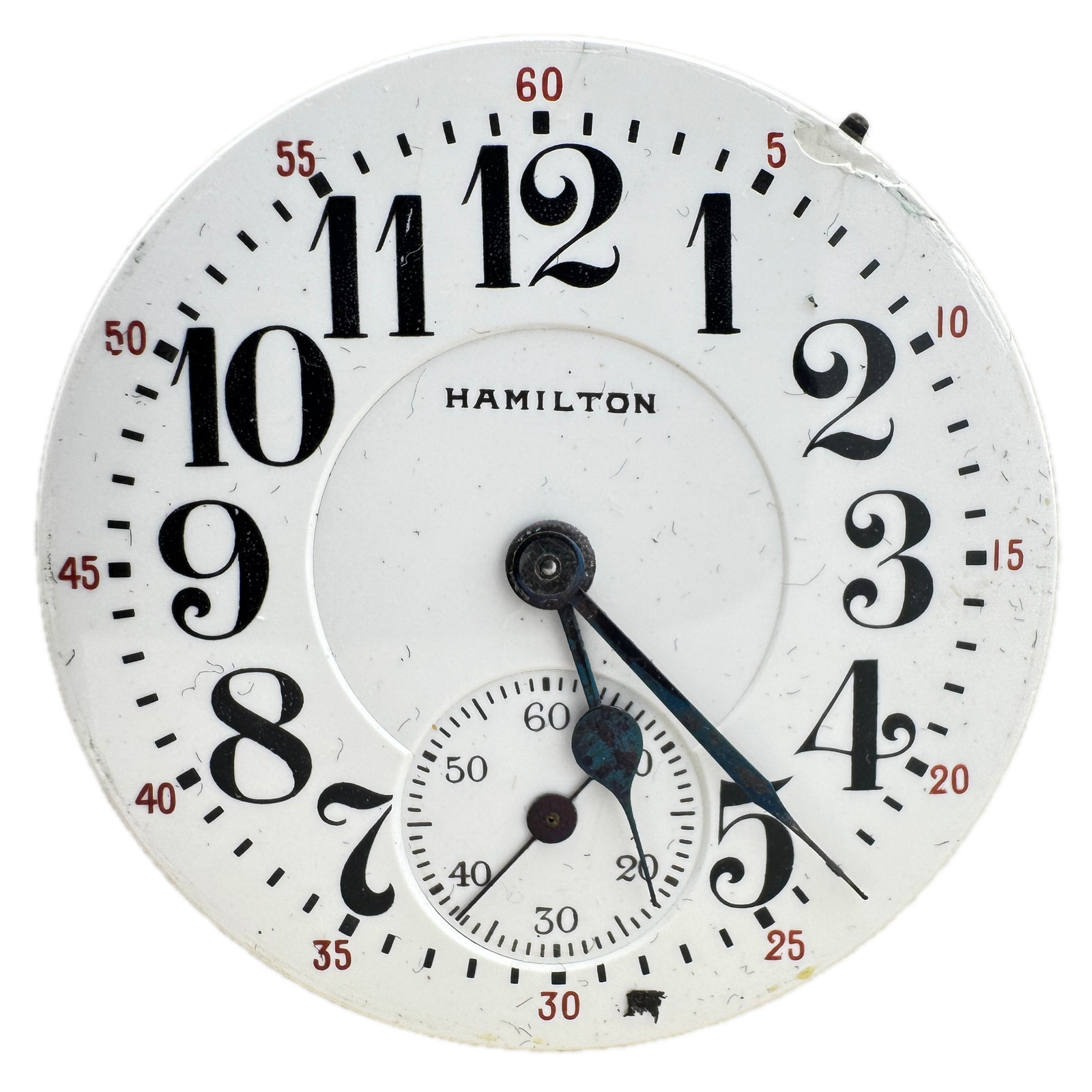 Antique 16s Hamilton Double Sunk Pinstripe Railroad Pocket Watch Movement 992