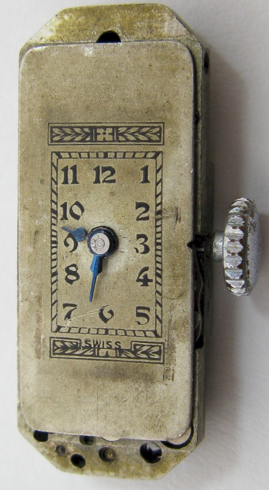 baguette Oriental watch movement 17 jewels for parts …