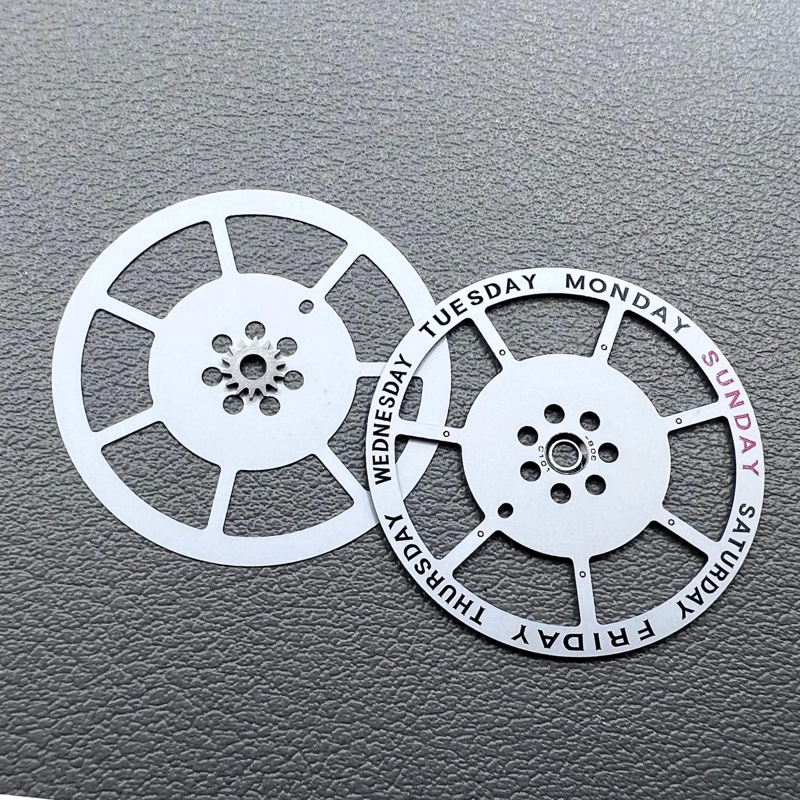 2 PIECES Week Dial Date@12 for Japan Miyota 8285 Movement
