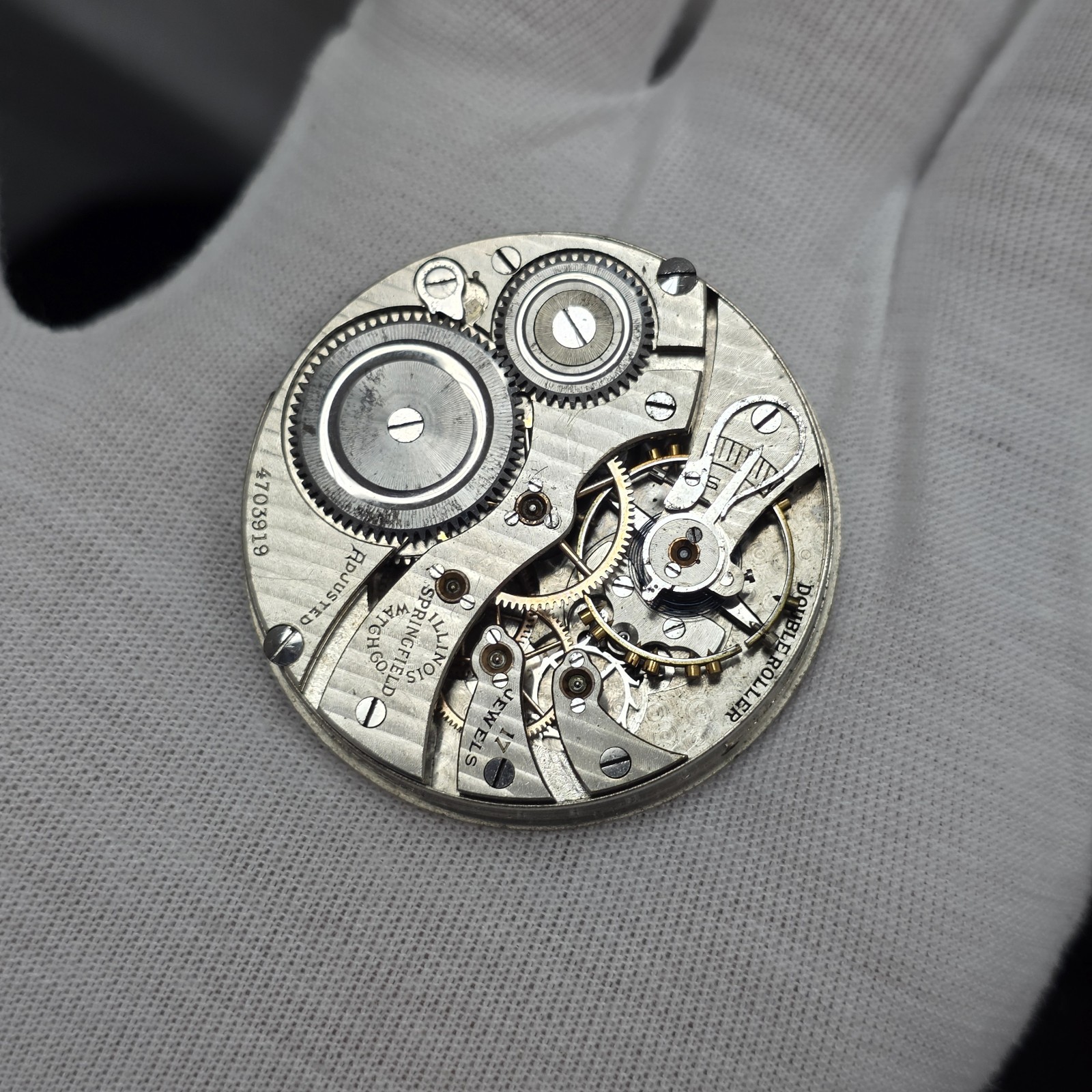 Antique 16s 1917 Illinois 17j Mechanical Pocket Watch Gr 305 Executive Detroit
