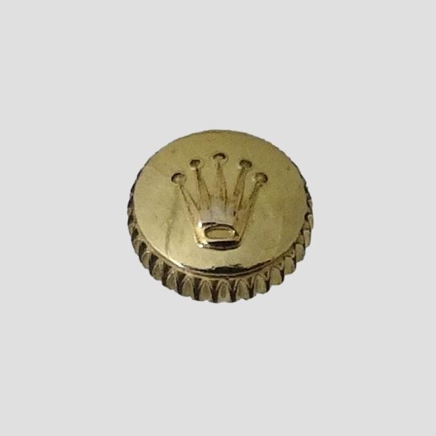 18k Rolex Cellini 17 Jewel Winding Button 4.3mm Gold Crown Watch 1400 1300 Part