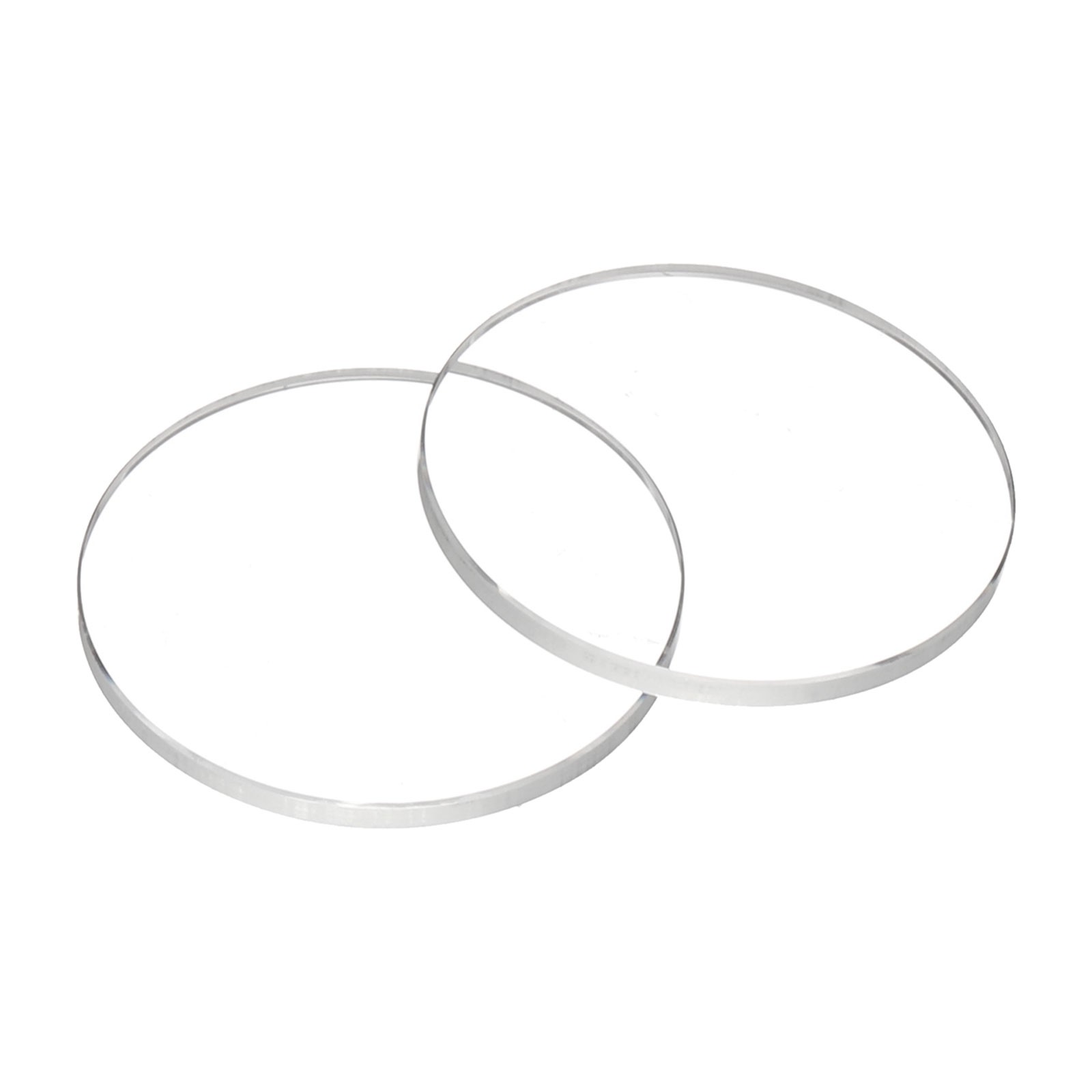 2pcs Watch Crystal Glass Lens 19mm x 1.0mm Beveled Edge Flat Glass Crystals Lens