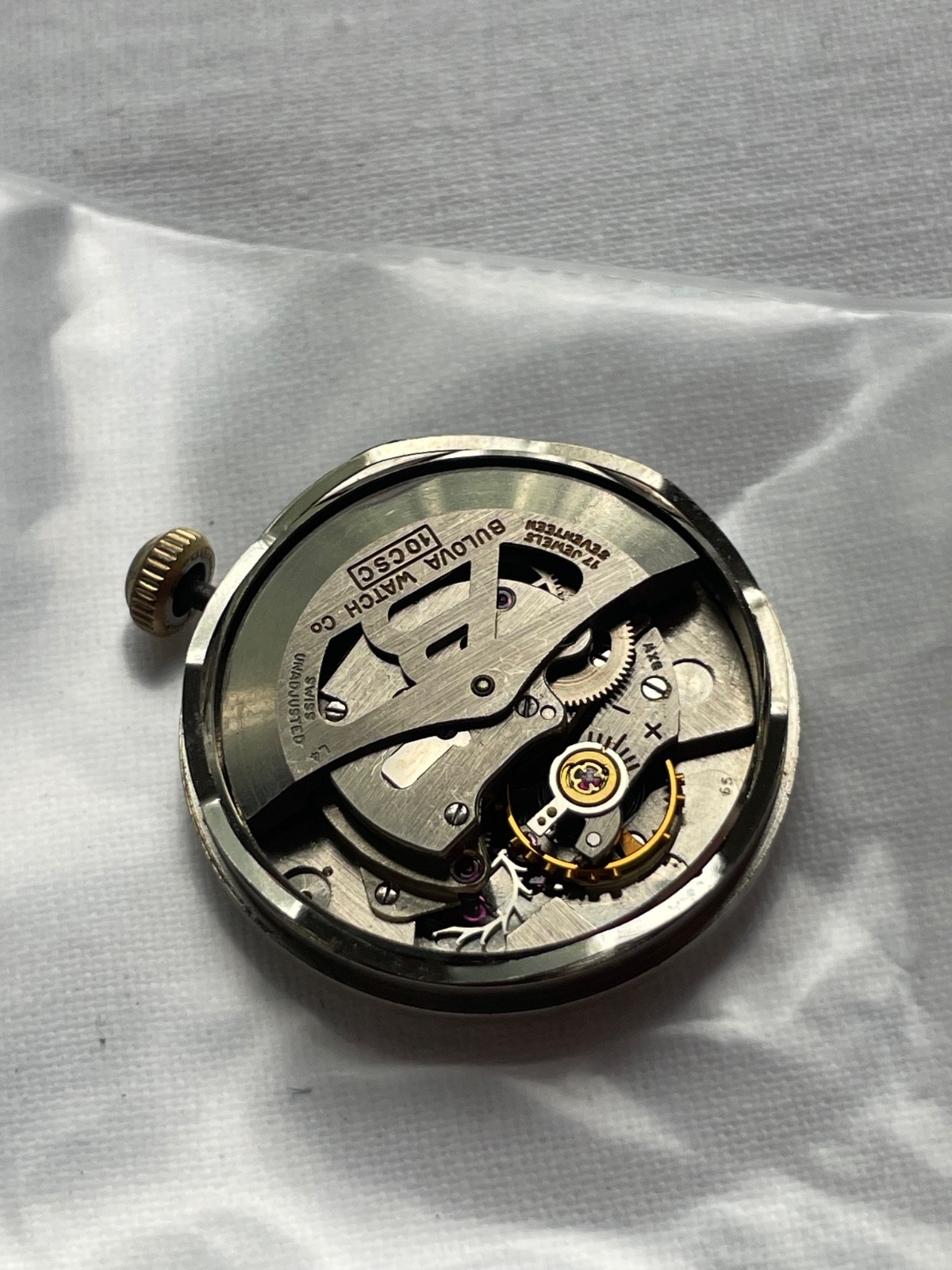 Bulova 10CSC – movement for watch AS IS. lot 0106