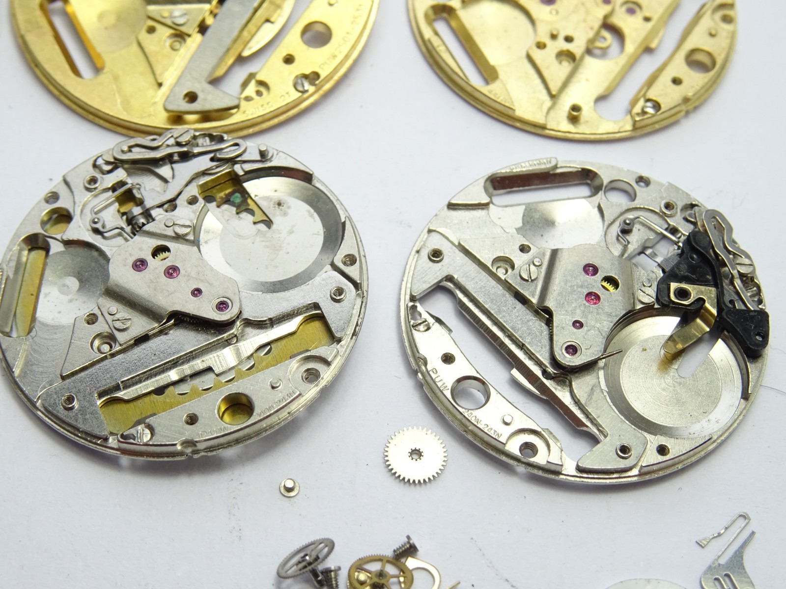 PUW 241 240 243 Watch Movement Spare Parts Stem Horology Watchmaker Date Wheel