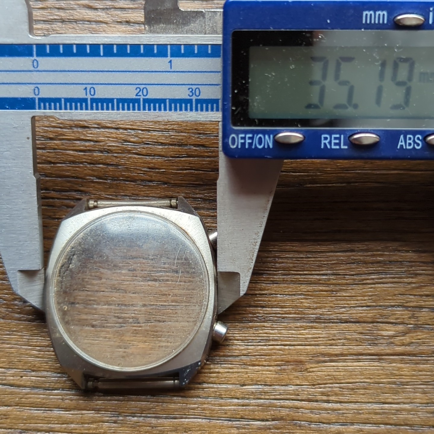 Breitling Top Time Vintage Case Front & Pushers Parts 35.2mm Venus 188 (BO21)