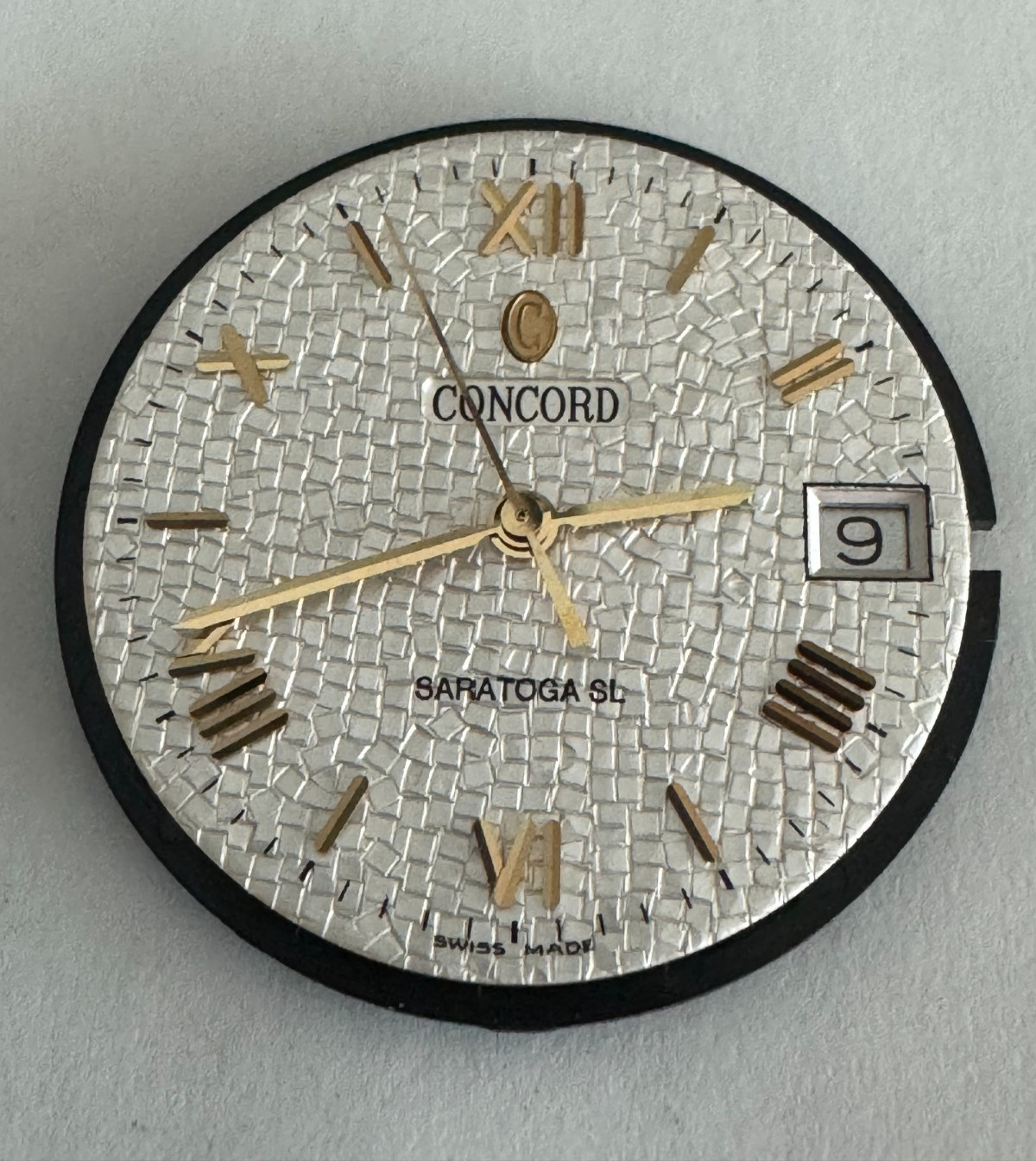 MENS QUARTZ CONCORD SARATOGA WRISTWATCH MOVEMENT CAL. ETA 955.112 KEEPING TIME