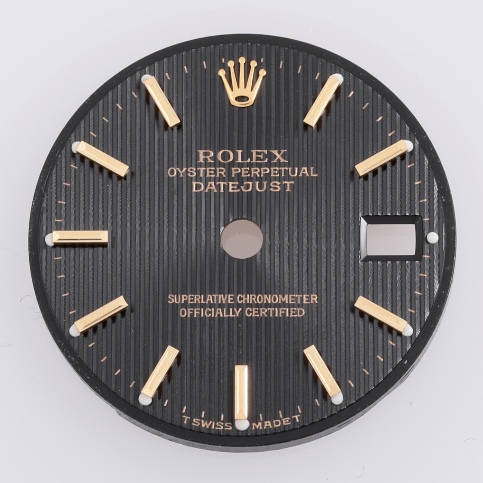 Rolex Lady Datejust 26mm Black Tapestry Stick Dial 6917 69173 69178 #M11