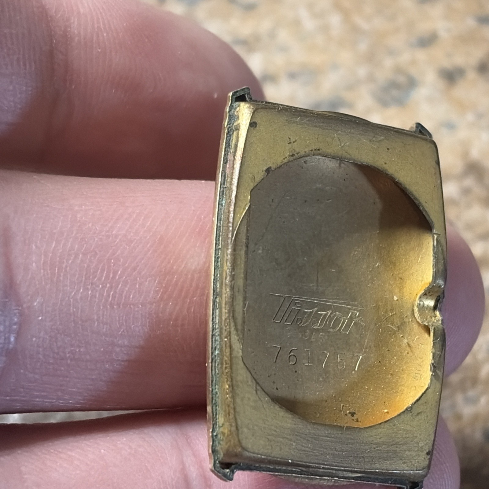 Vintage 14k Gold Filled Tissot Watch Case 22mm