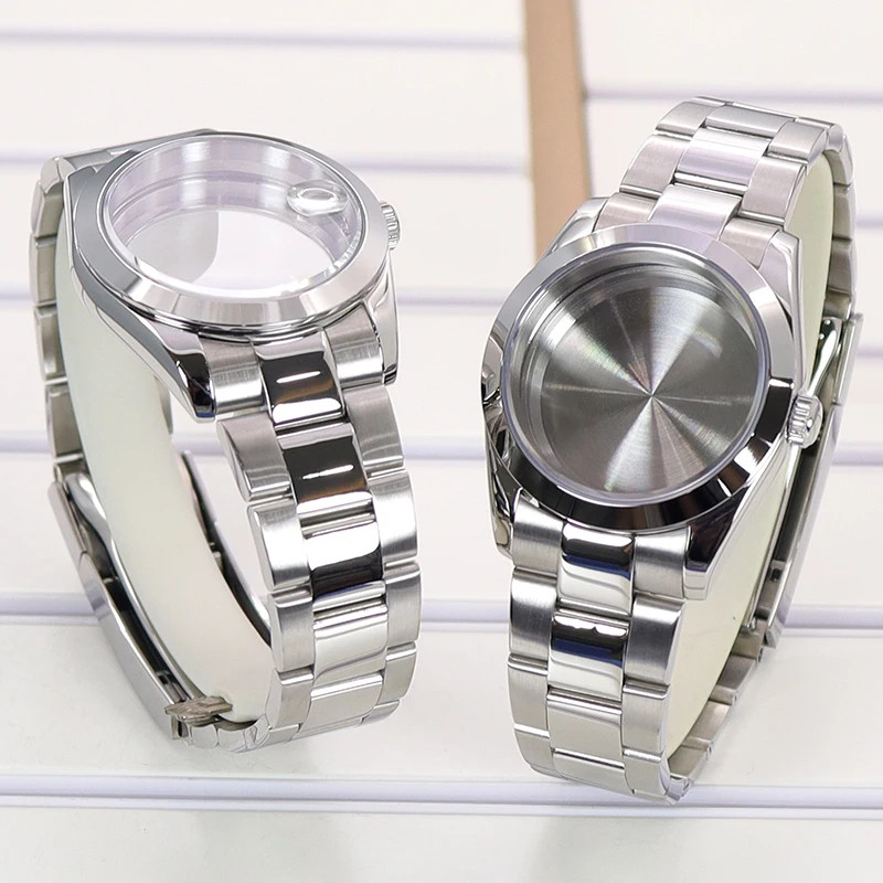 For NH35 nh36 nh38 8215 Movement 36mm/40mm Luxury men Watch Cases oyster strap