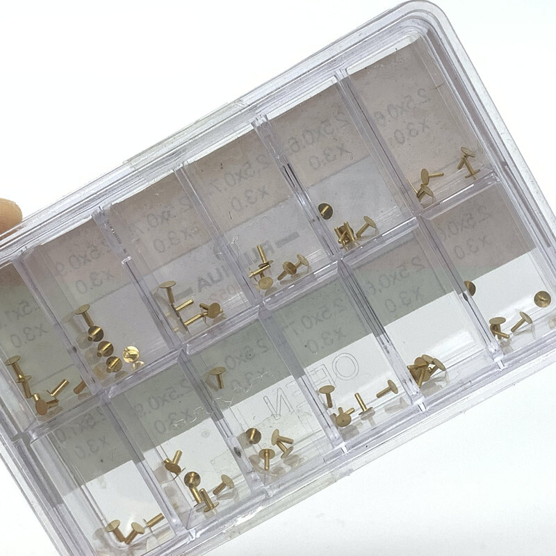 60pcs Multi Sizes Dial Feet Stickers Watch Movement Repair Watch Spare Parts C